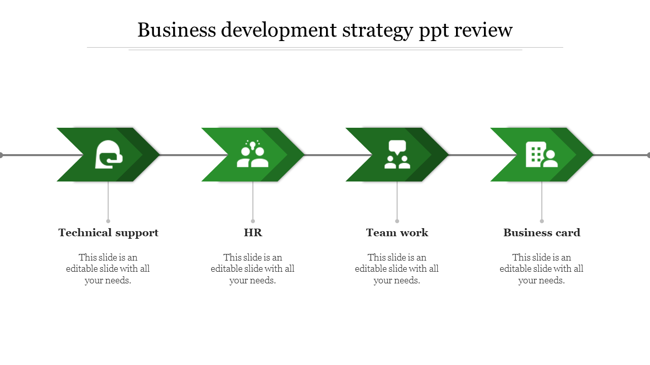 Free - Add Business Development Strategy PPT-Arrow Designs